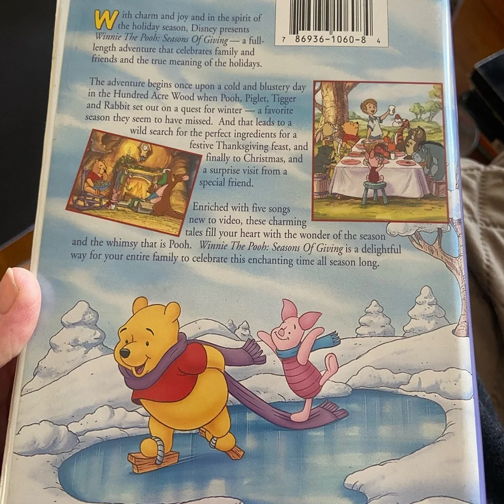 Disney Winnie the Pooh Seasons of Giving VHS